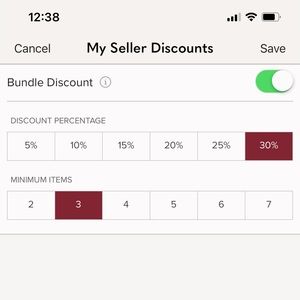 BUNDLE 3 items for 30%off!!